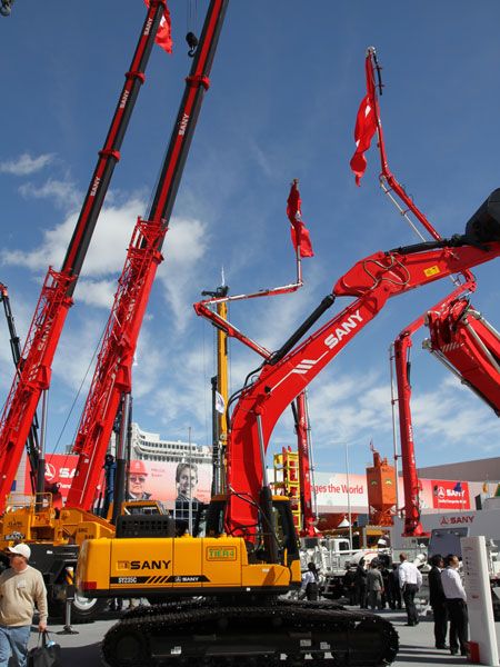拉斯維加斯國(guó)際工程機(jī)械展三一展位 建筑工程用機(jī)械制造的新視界
